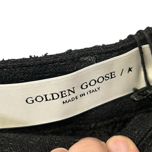 NWT Golden Goose Black Journey Kim Embellished Straight-Leg Jeans Womens 25 - Picture 4 of 15